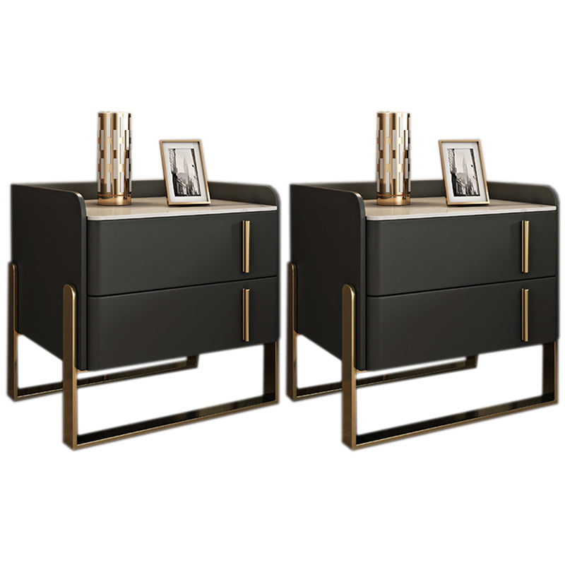 Glam -dennenladen omvatten accenttafel nachtkastje 20 "lang met benen