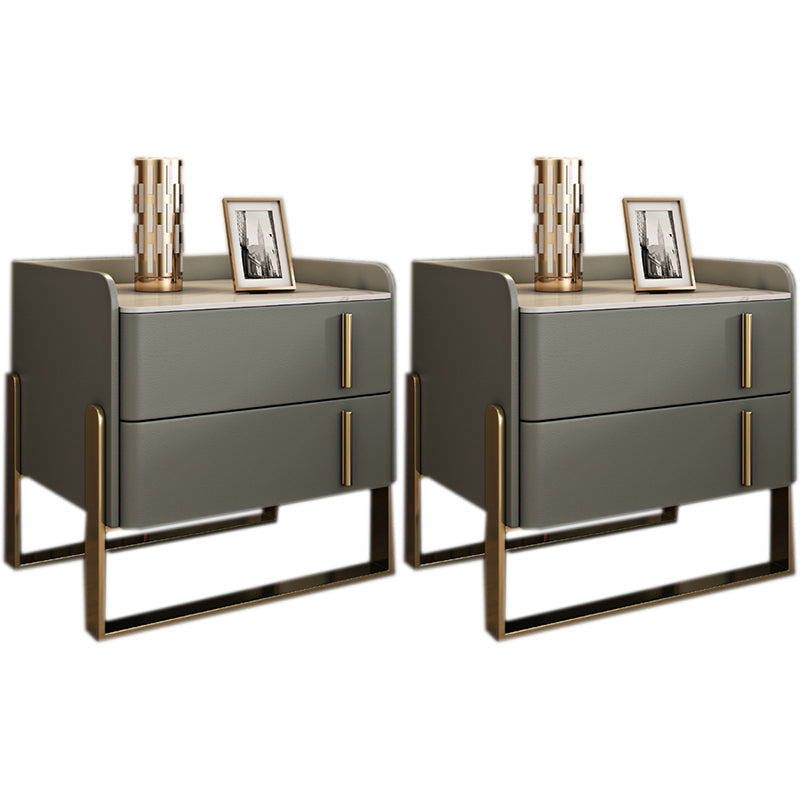 Glam -dennenladen omvatten accenttafel nachtkastje 20 "lang met benen