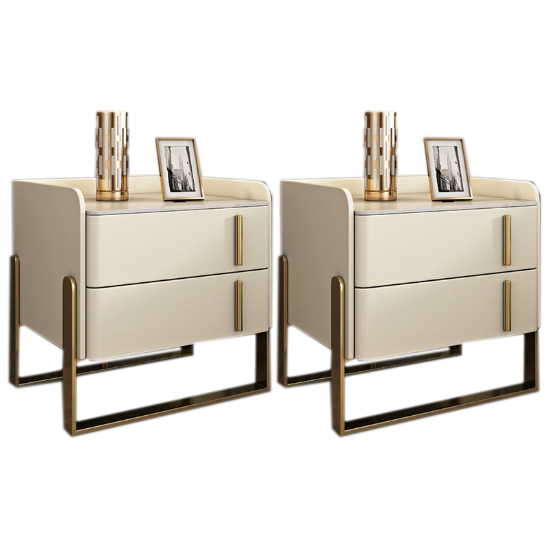 Glam -dennenladen omvatten accenttafel nachtkastje 20 "lang met benen