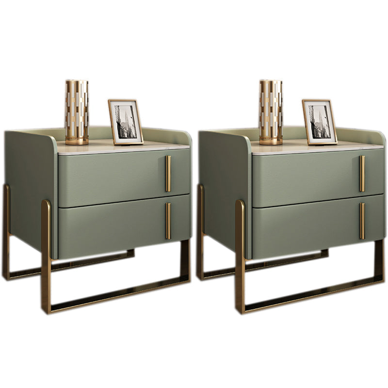 Glam -dennenladen omvatten accenttafel nachtkastje 20 "lang met benen