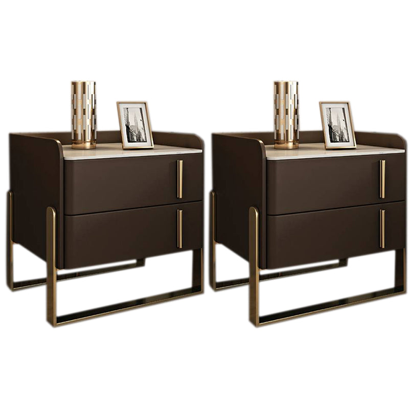 Glam -dennenladen omvatten accenttafel nachtkastje 20 "lang met benen