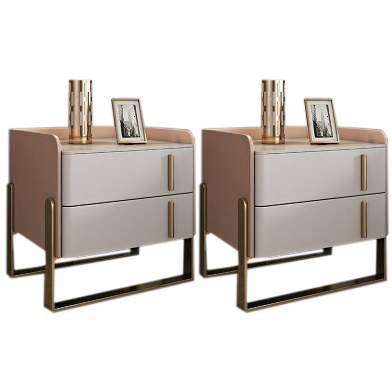 Glam -dennenladen omvatten accenttafel nachtkastje 20 "lang met benen