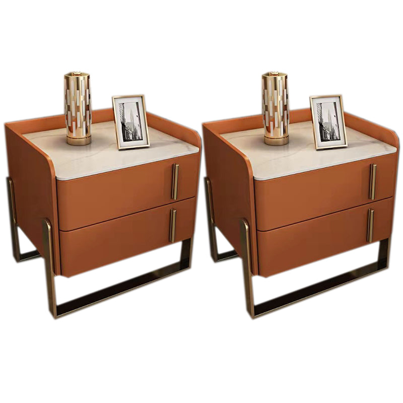 Glam -dennenladen omvatten accenttafel nachtkastje 20 "lang met benen