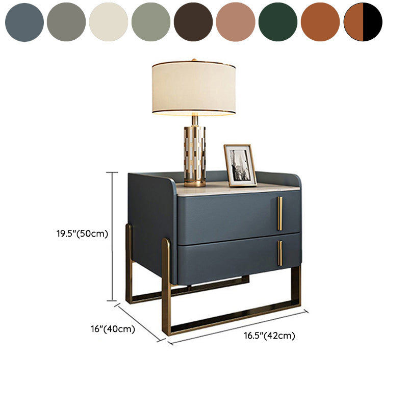 Glam -dennenladen omvatten accenttafel nachtkastje 20 "lang met benen