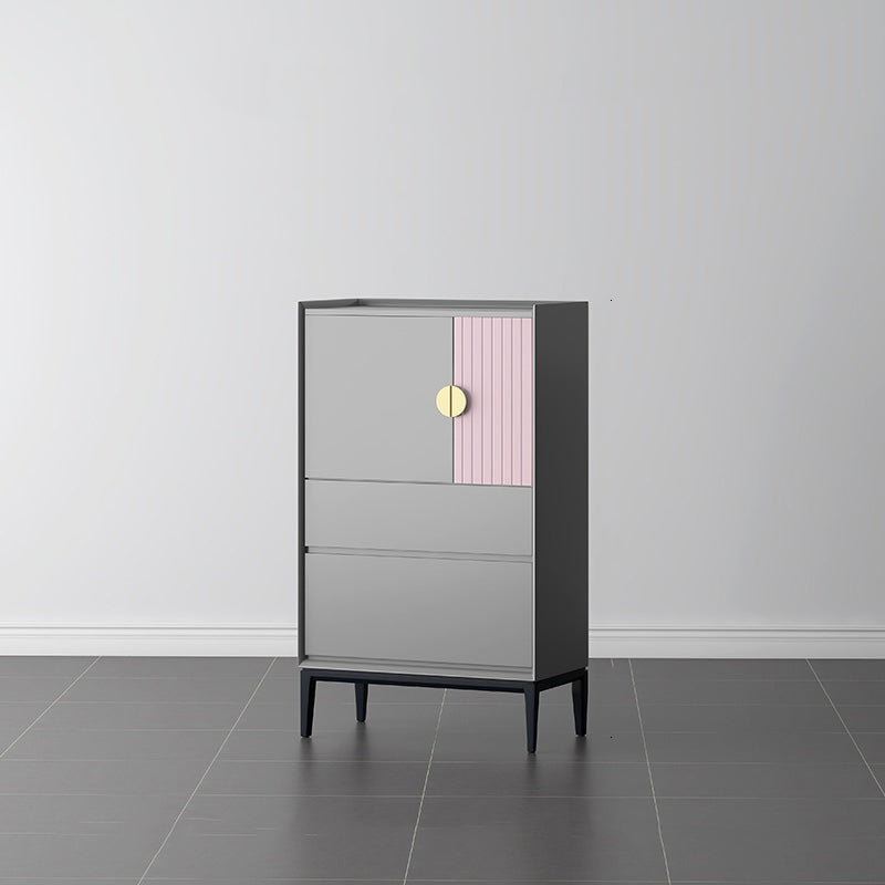 Modern Vertical Storage Chest with Soft-Close Drawers for Home Grey Clearhalo 'Bedroom Furniture' 'Dressers & Chests' 'dressers_chests' 'furn' 'furn_dressers_chests' 'Furniture' 7782510