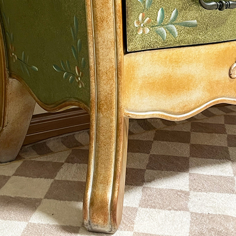 French Country Horizontal Storage Chest with Drawers for Home