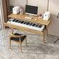 Modern Style Natural Piano Table Solid Wood Parsons Base Computer Desk Clearhalo 'furn' 'furn_office_desk' 'Furniture' 'Office Desks' 'Office Furniture' 'office_desk' 7782641