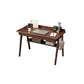 Modern Rectangular Home Writing Desk Solid Wood Office Desk with Drawer