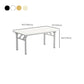 Rectangular Steel Legs Computer Desk Folding Home Office Desk