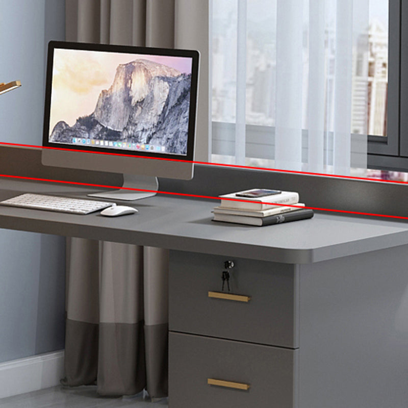 Escritorio de cajón de cajón de estilo moderno escritorio de oficina con almacenamiento y cajones