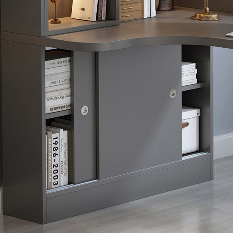 Escritorio de cajón de cajón de estilo moderno escritorio de oficina con almacenamiento y cajones