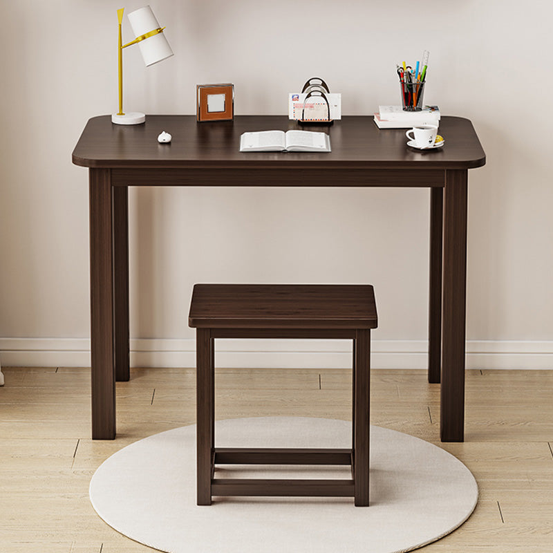 Industrial Style Engineered Wood Desk Rectangular Office Desk 39"L x 19"W x 28"H Brown Clearhalo 'furn' 'furn_office_desk' 'Furniture' 'Office Desks' 'Office Furniture' 'office_desk' 7782857