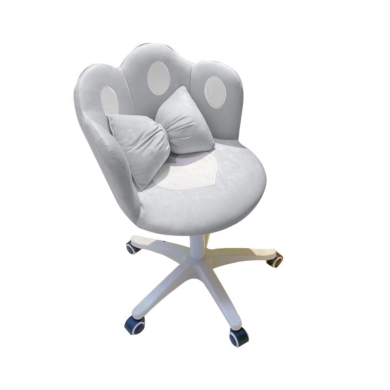 Modern Office Chair No Distressing Ergonomic Chair with Wheels White-Gray 1 Piece Clearhalo 'furn' 'furn_office_chair' 'Furniture' 'Office Chairs' 'Office Furniture' 'office_chair' 7783255