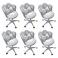 Modern Office Chair No Distressing Ergonomic Chair with Wheels White-Gray 6 Piece Set Clearhalo 'furn' 'furn_office_chair' 'Furniture' 'Office Chairs' 'Office Furniture' 'office_chair' 7783258