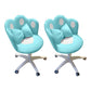 Modern Office Chair No Distressing Ergonomic Chair with Wheels White-Blue 2 Piece Set Clearhalo 'furn' 'furn_office_chair' 'Furniture' 'Office Chairs' 'Office Furniture' 'office_chair' 7783261