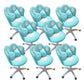 Modern Office Chair No Distressing Ergonomic Chair with Wheels White-Blue 8 Piece Set Clearhalo 'furn' 'furn_office_chair' 'Furniture' 'Office Chairs' 'Office Furniture' 'office_chair' 7783264