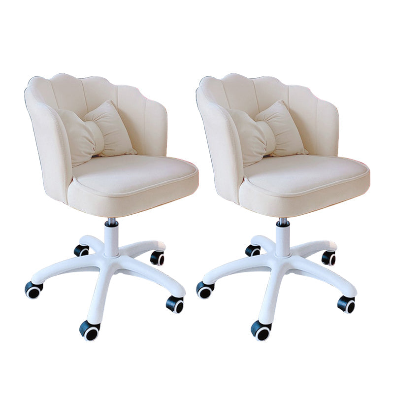 アームレスデスクチェアモダンな人間工学に基づいたオフィスチェアなし