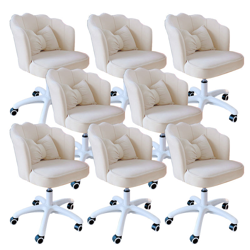 アームレスデスクチェアモダンな人間工学に基づいたオフィスチェアなし