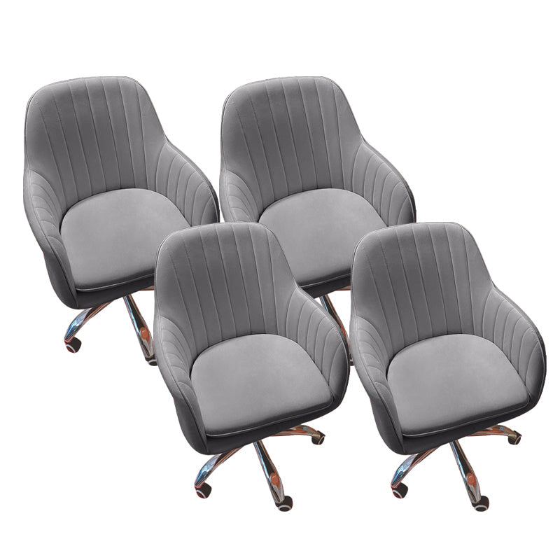 アームレスデスクチェアモダンな人間工学に基づいたオフィスチェアなし