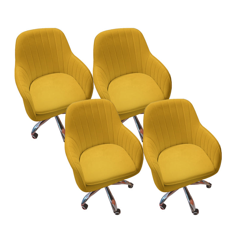 アームレスデスクチェアモダンな人間工学に基づいたオフィスチェアなし