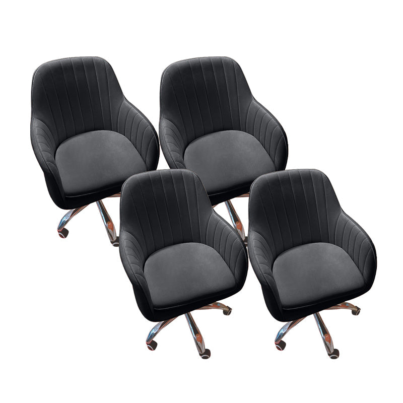 アームレスデスクチェアモダンな人間工学に基づいたオフィスチェアなし