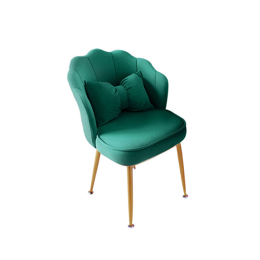 Armless Desk Chair Modern No Distressing Ergonomic Office Chair Green 1 Piece Casters Not Included
