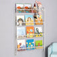 Floating Contemporary Bookcase Metal Closed Back Bookshelf with Shelves Clearhalo 'Bookcases' 'furn' 'furn_bookcases' 'Furniture' 'Office Furniture' 7783496