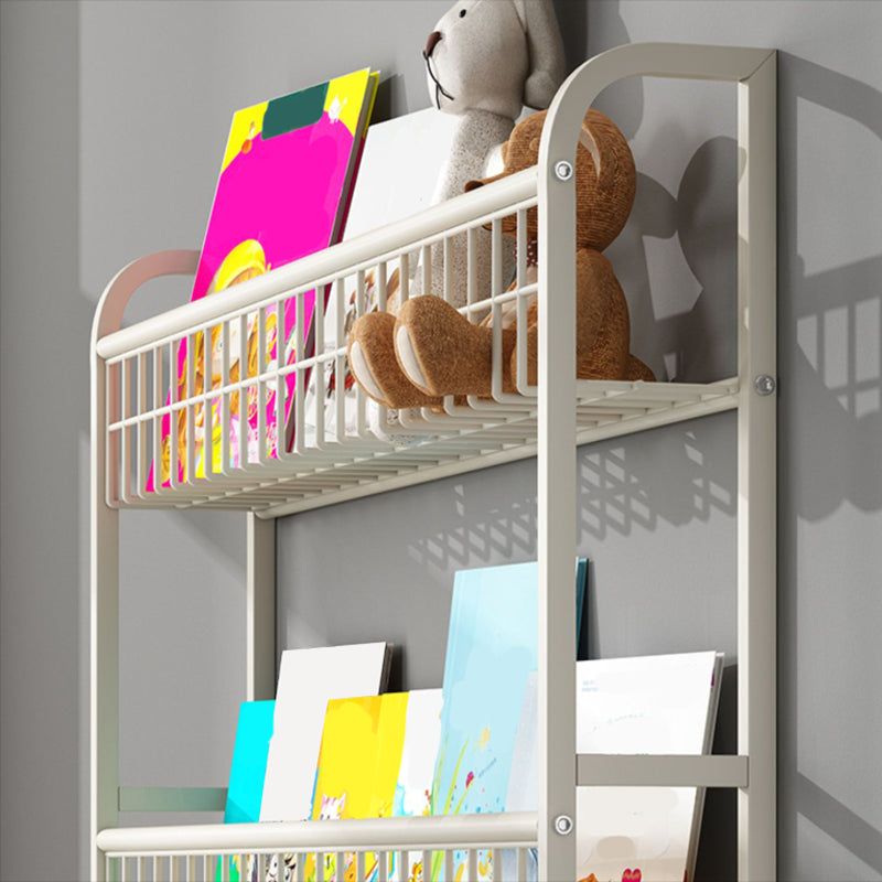 Floating Contemporary Bookcase Metal Closed Back Bookshelf with Shelves Clearhalo 'Bookcases' 'furn' 'furn_bookcases' 'Furniture' 'Office Furniture' 7783506