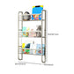 Floating Contemporary Bookcase Metal Closed Back Bookshelf with Shelves Clearhalo 'Bookcases' 'furn' 'furn_bookcases' 'Furniture' 'Office Furniture' 7783514