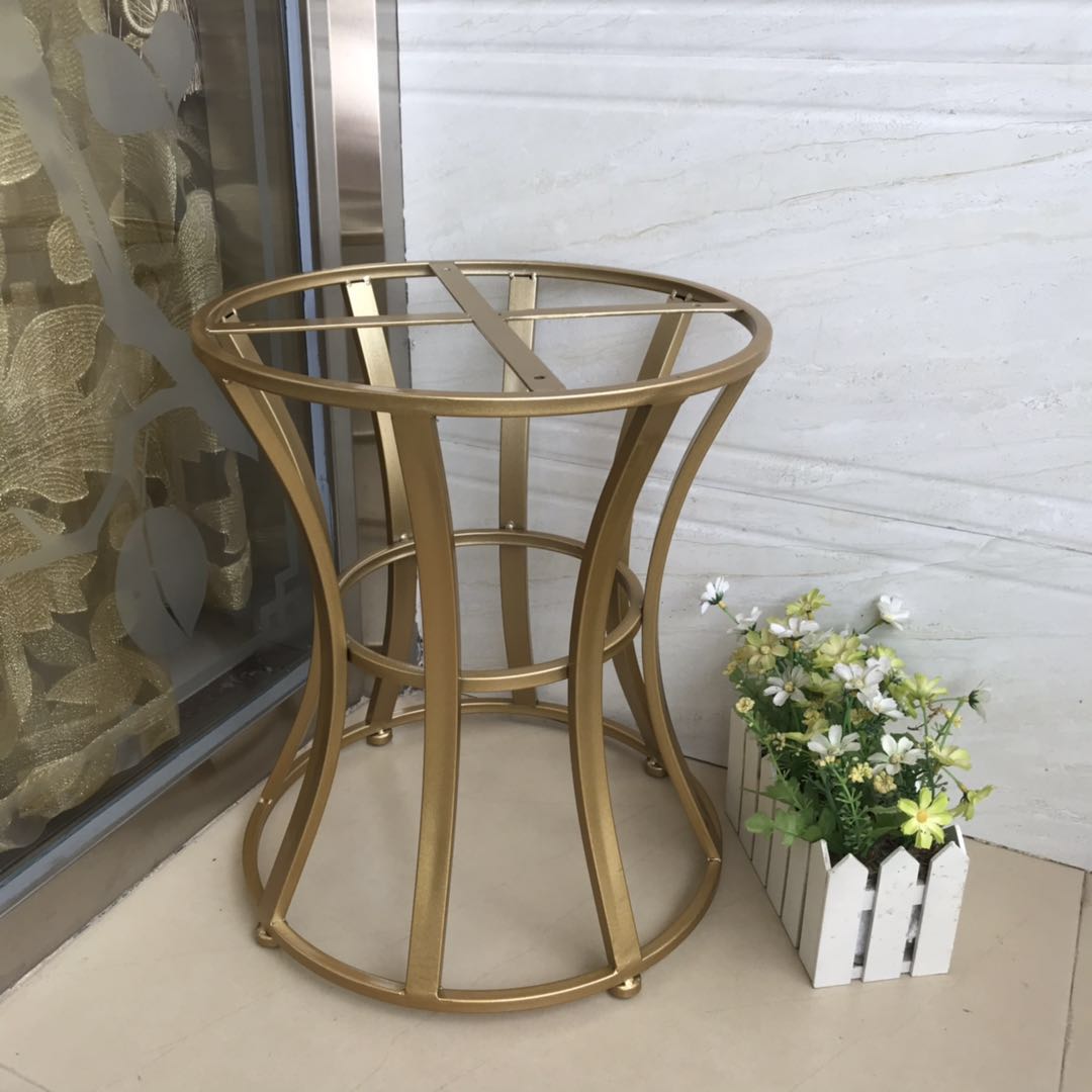 Velvet Ottoman Solid Color Round Metal Frame Fade Resistant Modern Ottoman Clearhalo 'furn' 'furn_ottomans_poufs' 'Furniture' 'Living Room Furniture' 'Ottomans & Poufs' 'ottomans_poufs' 7783765