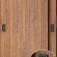 Artificial Wood Wardrobe Brown Wardrobe with Sliding Doors for Bedroom