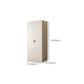 Modern White Wardrobe Cabinet Engineered Wood Wardrobe with Garment Rod