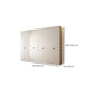 Modern White Wardrobe Cabinet Engineered Wood Wardrobe with Garment Rod