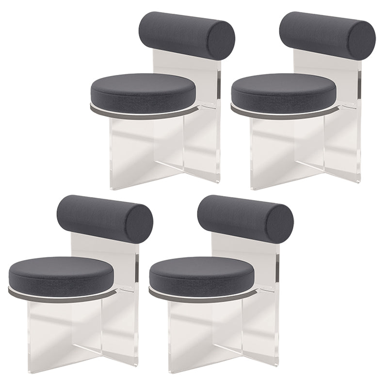 Moderne eenvoudige zijstoel Plastic frame zijde eetkamerstoel voor eetkamer