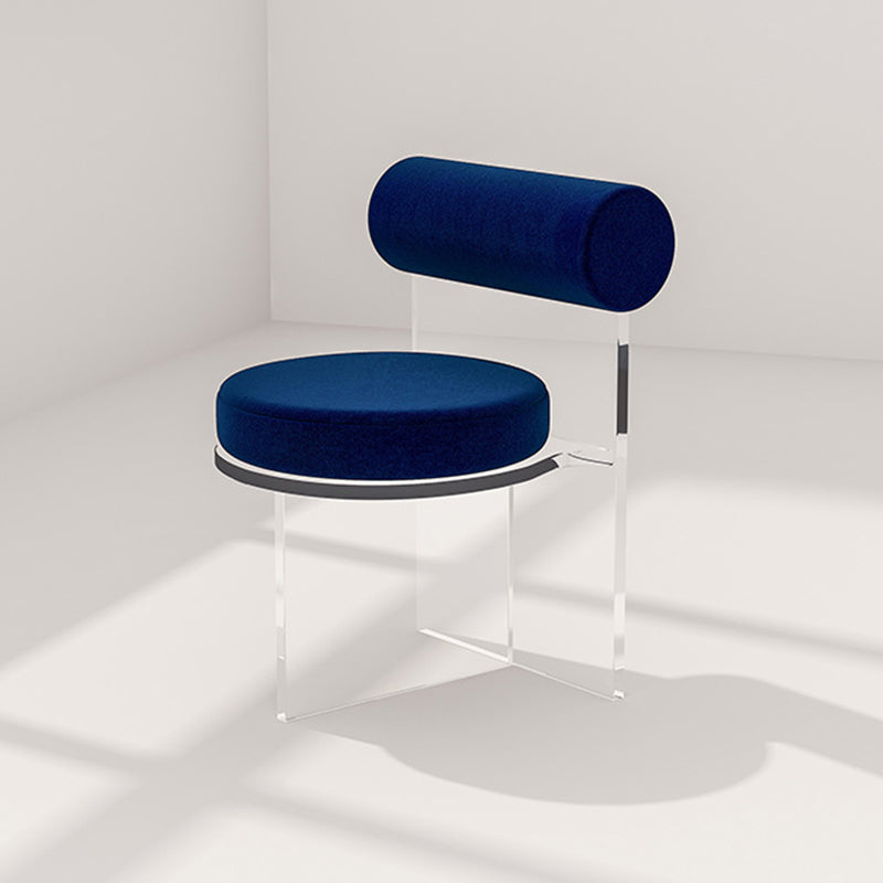 Moderne eenvoudige zijstoel Plastic frame zijde eetkamerstoel voor eetkamer