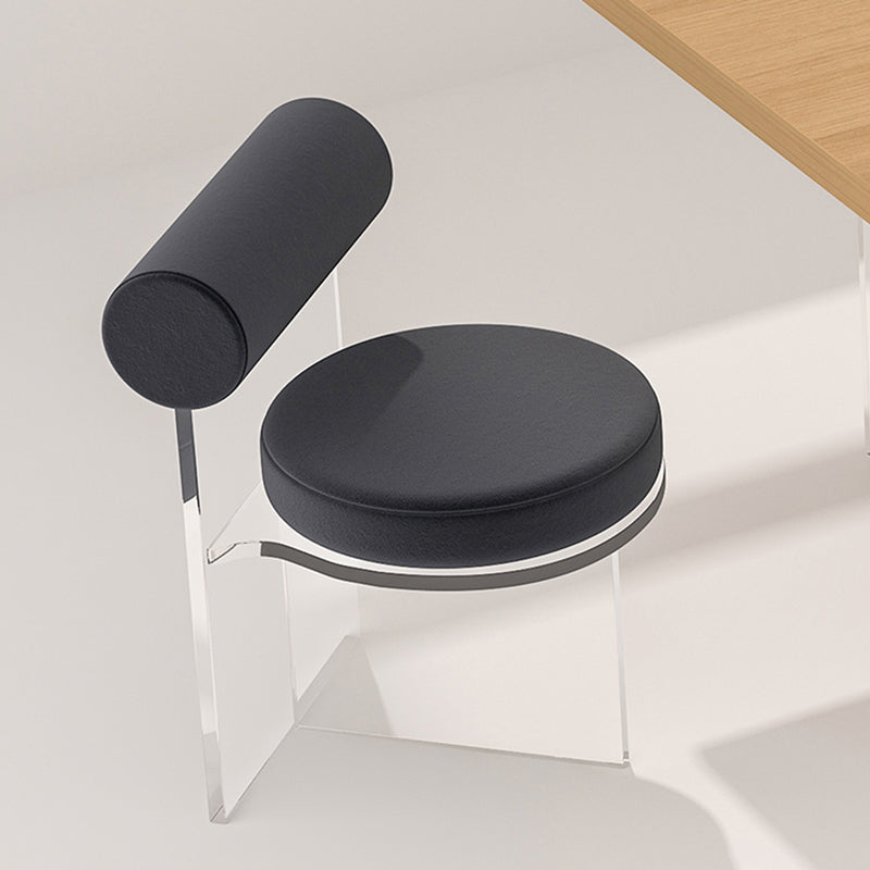 Moderne eenvoudige zijstoel Plastic frame zijde eetkamerstoel voor eetkamer