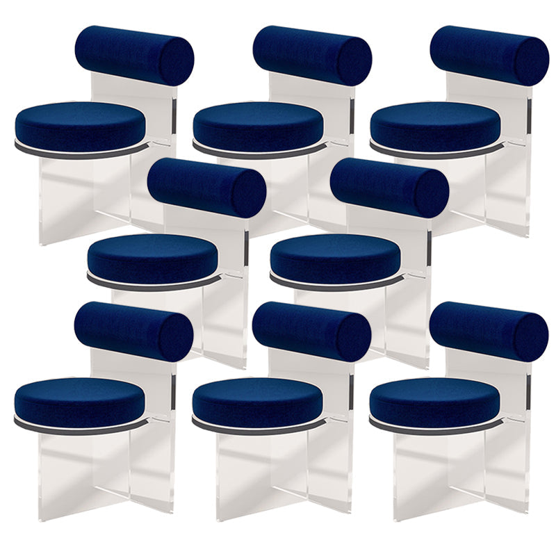 Moderne eenvoudige zijstoel Plastic frame zijde eetkamerstoel voor eetkamer