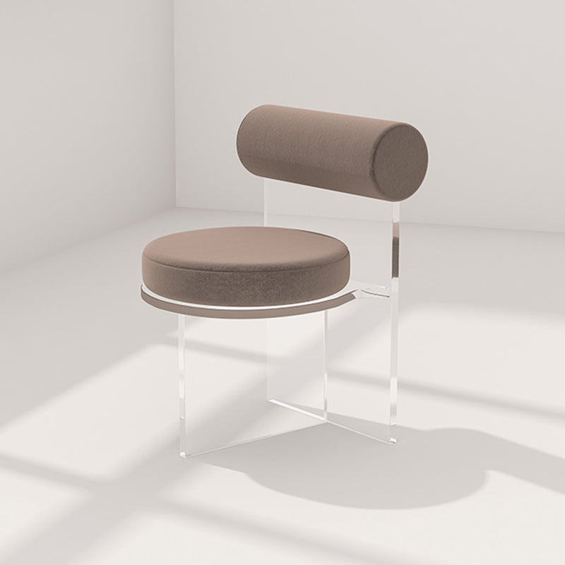 Moderne eenvoudige zijstoel Plastic frame zijde eetkamerstoel voor eetkamer