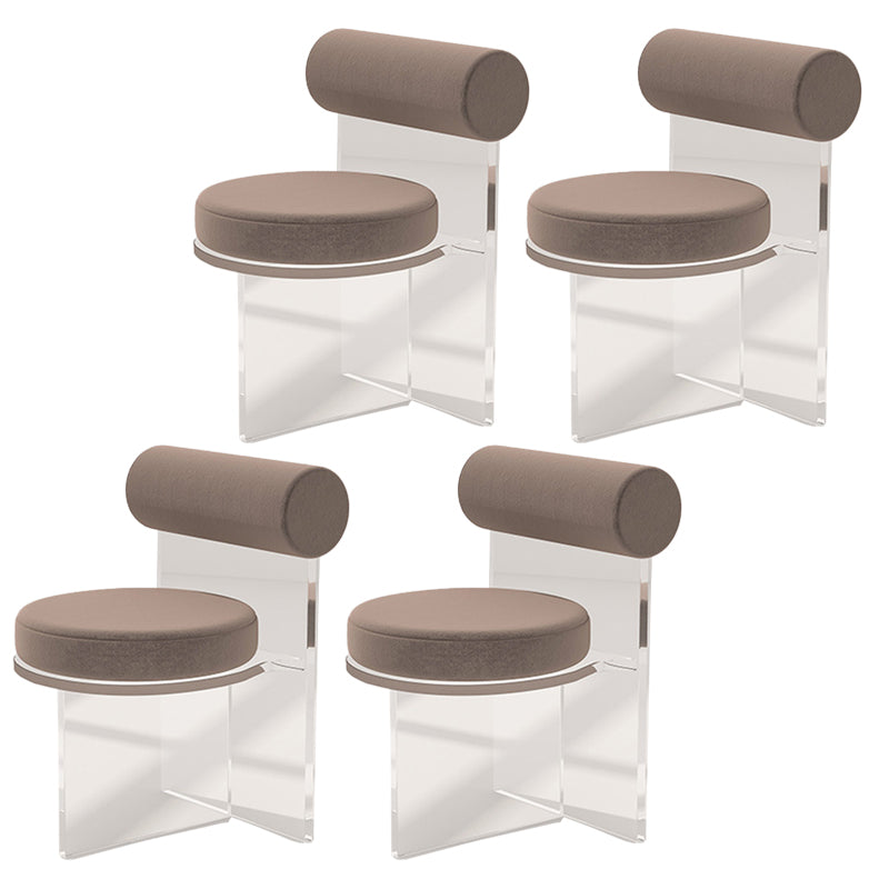 Moderne eenvoudige zijstoel Plastic frame zijde eetkamerstoel voor eetkamer