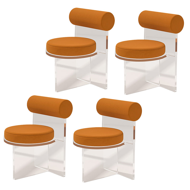 Moderne eenvoudige zijstoel Plastic frame zijde eetkamerstoel voor eetkamer