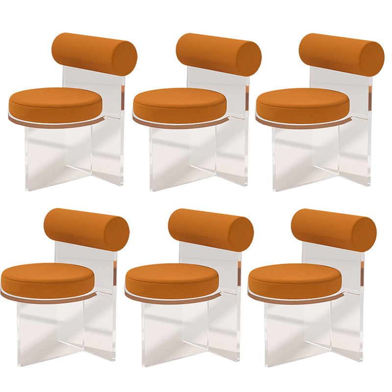 Moderne eenvoudige zijstoel Plastic frame zijde eetkamerstoel voor eetkamer