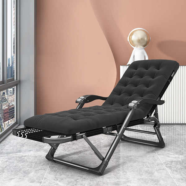 位置ロックと金属ベースを備えたブラックモダン標準リクライニング