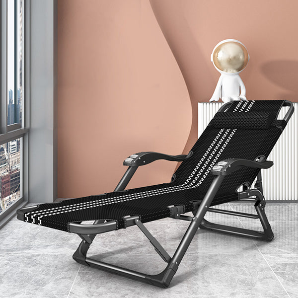 位置ロックと金属ベースを備えたブラックモダン標準リクライニング