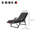 位置ロックと金属ベースを備えたブラックモダン標準リクライニング