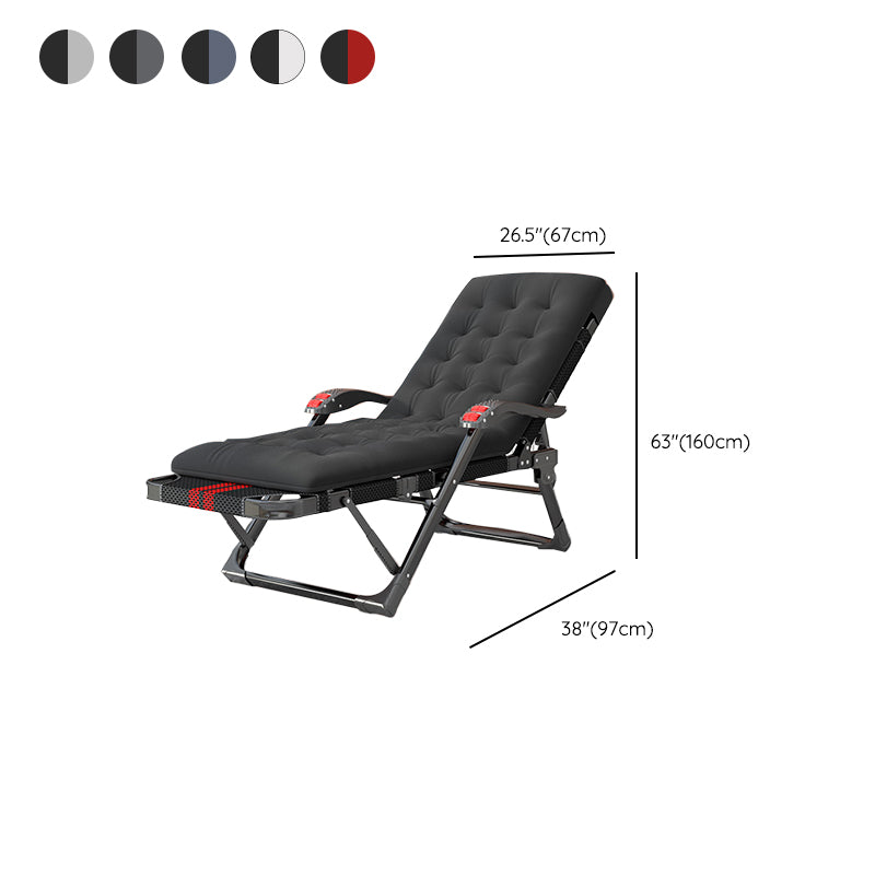 位置ロックと金属ベースを備えたブラックモダン標準リクライニング