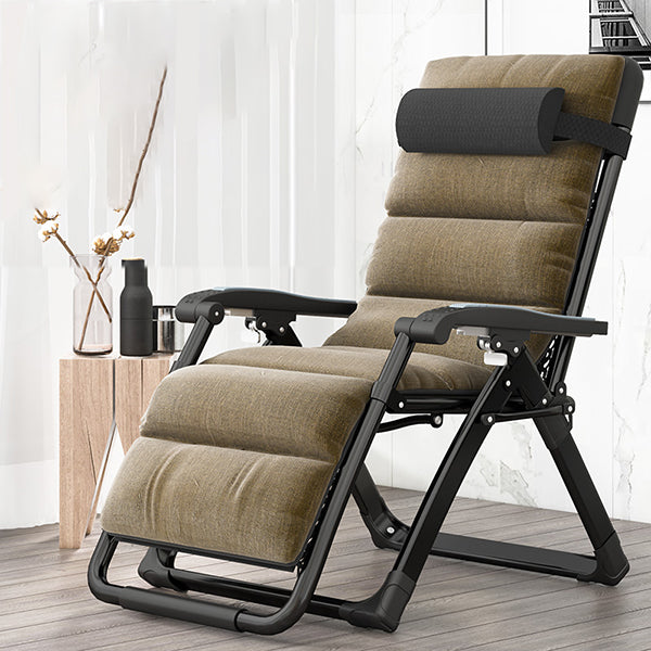 Contemporary Standard Recliner with Removable Cushions and Metal Legs Recliner & Cushion Dark Green Clearhalo 'Chairs & Seating' 'furn' 'furn_recliners' 'Furniture' 'Living Room Furniture' 'Recliners' 7791318