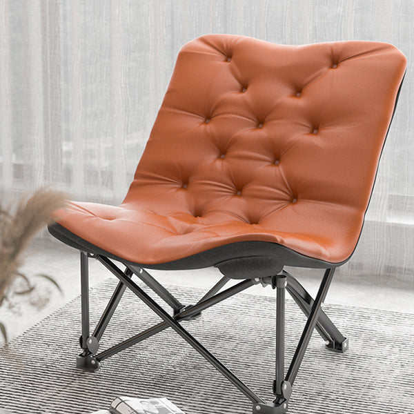 Recarqueur standard du dos touflé contemporain avec base en métal noir