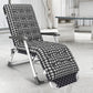 Contemporary Plaid Pattern Standard Recliner with Metal Base and Arms Clearhalo 'Chairs & Seating' 'furn' 'furn_recliners' 'Furniture' 'Living Room Furniture' 'Recliners' 7791357