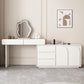Lighted Mirror Wood White Modern Vanity Dressing Table with Drawers Clearhalo 'Bedroom Furniture' 'furn' 'furn_makeup_vanities' 'Furniture' 'Makeup Vanities' 'makeup_vanities' 7791462