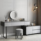 Gray Bedroom Lighted Mirror Vanity Makeup Dressing Table Set Clearhalo 'Bedroom Furniture' 'furn' 'furn_makeup_vanities' 'Furniture' 'Makeup Vanities' 'makeup_vanities' 7791476